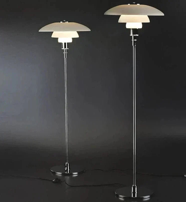 Lámpara de pie con parasol