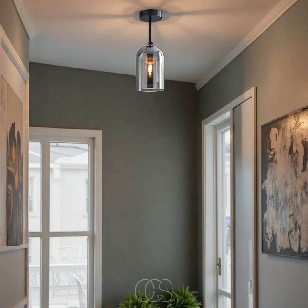 Nievk - Glass Vintage LED ceiling lamp