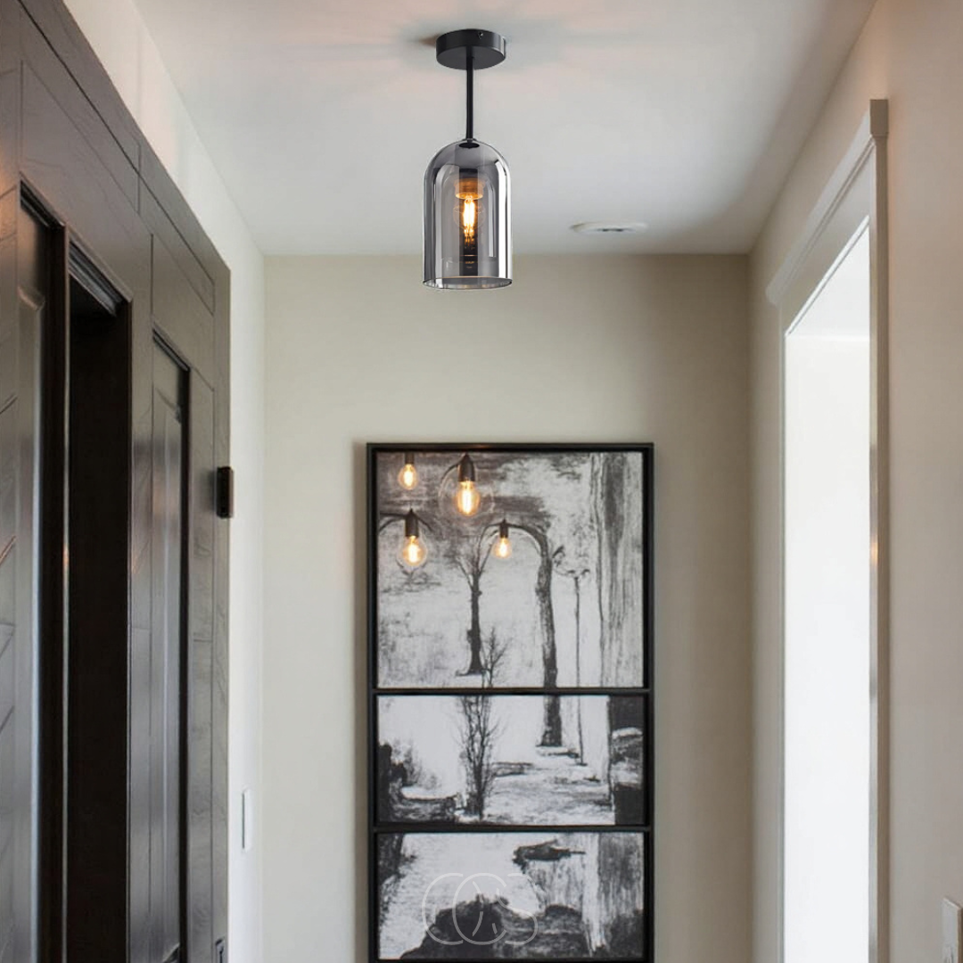 Nievk - Glass Vintage LED ceiling lamp