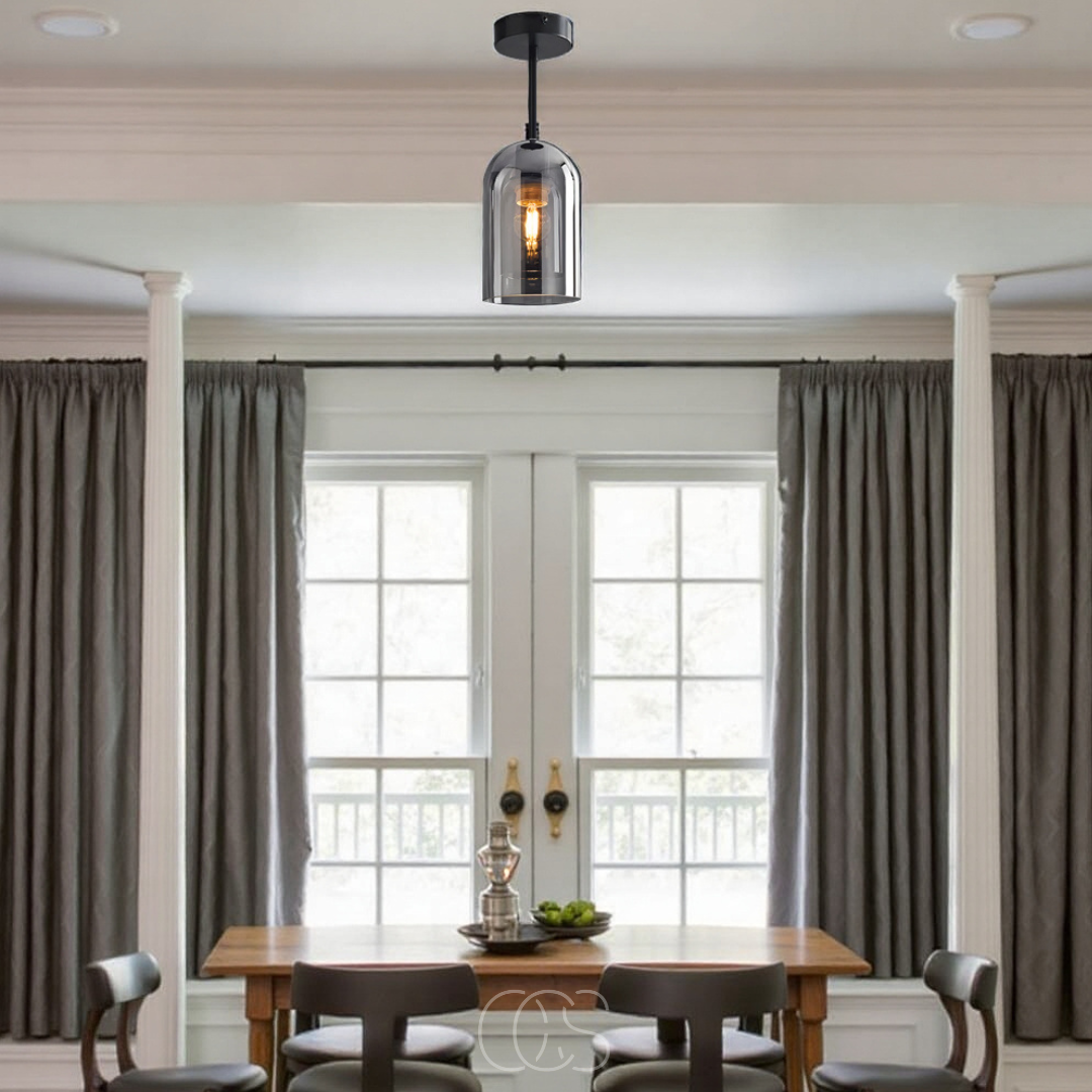 Nievk - Glass Vintage LED ceiling lamp
