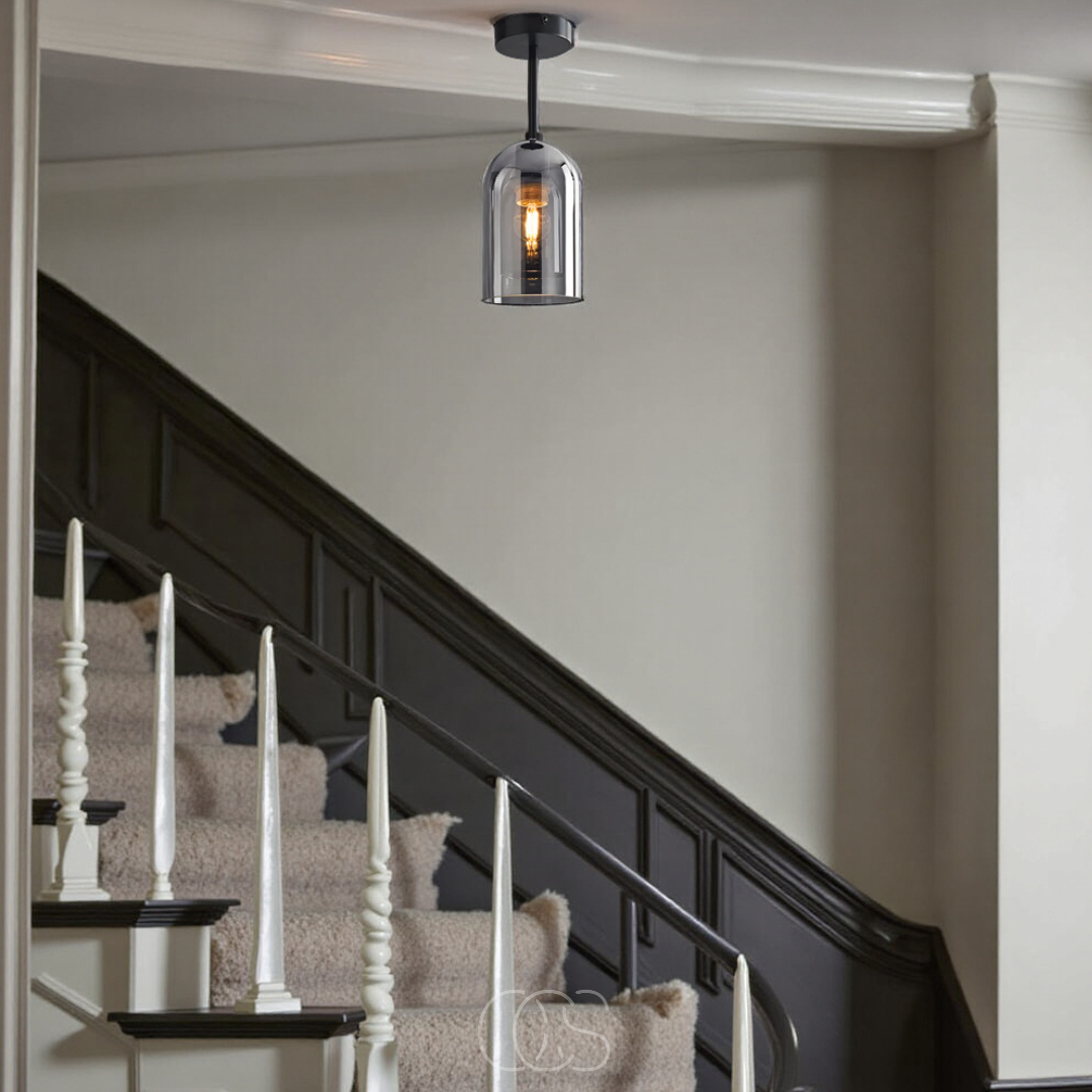 Nievk - Glass Vintage LED ceiling lamp