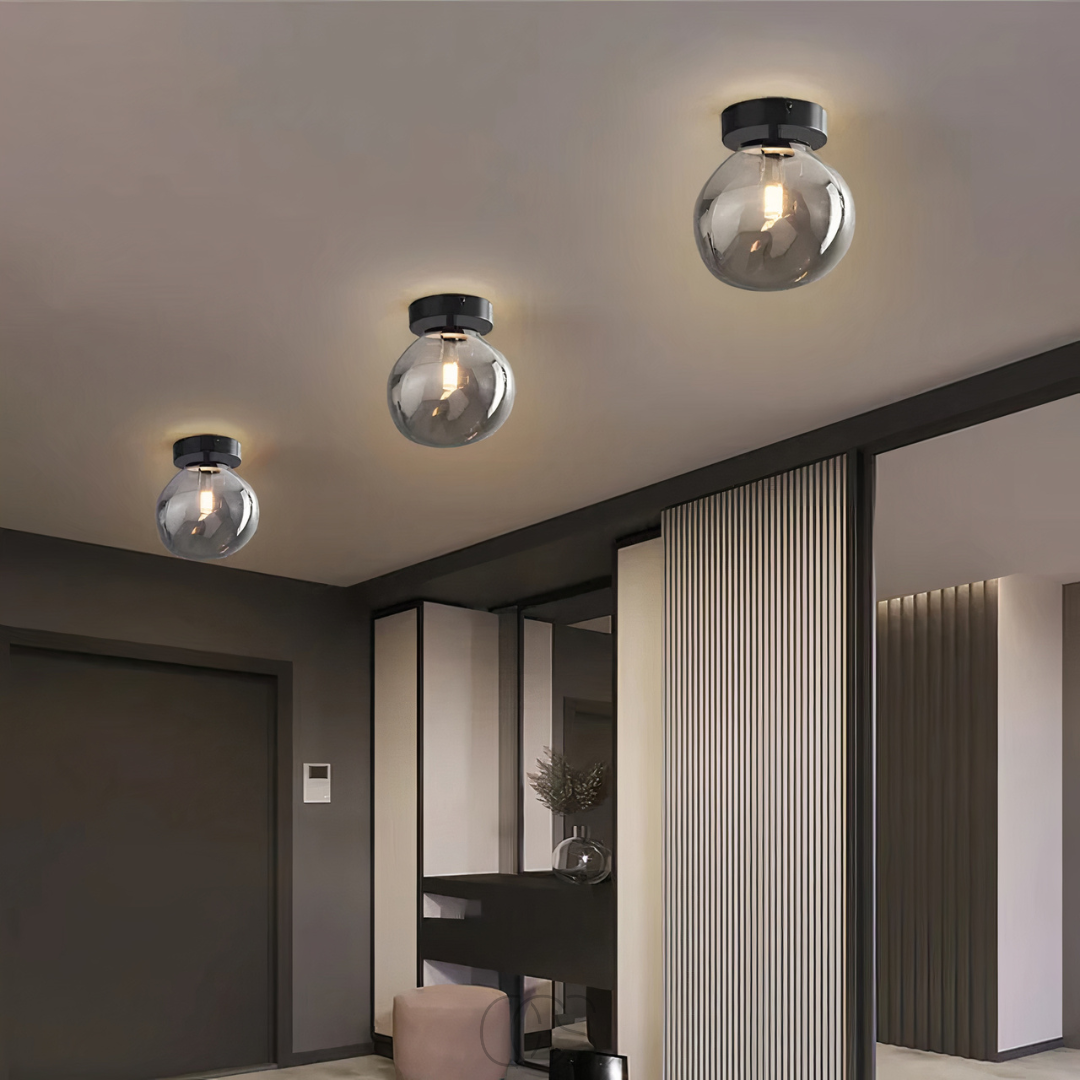 Nievk - LED Glass ceiling lamp - Modern