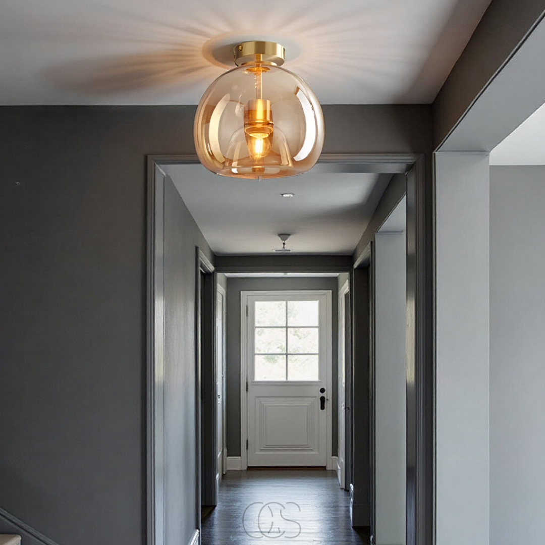 Nievk - LED Glass ceiling lamp - Modern
