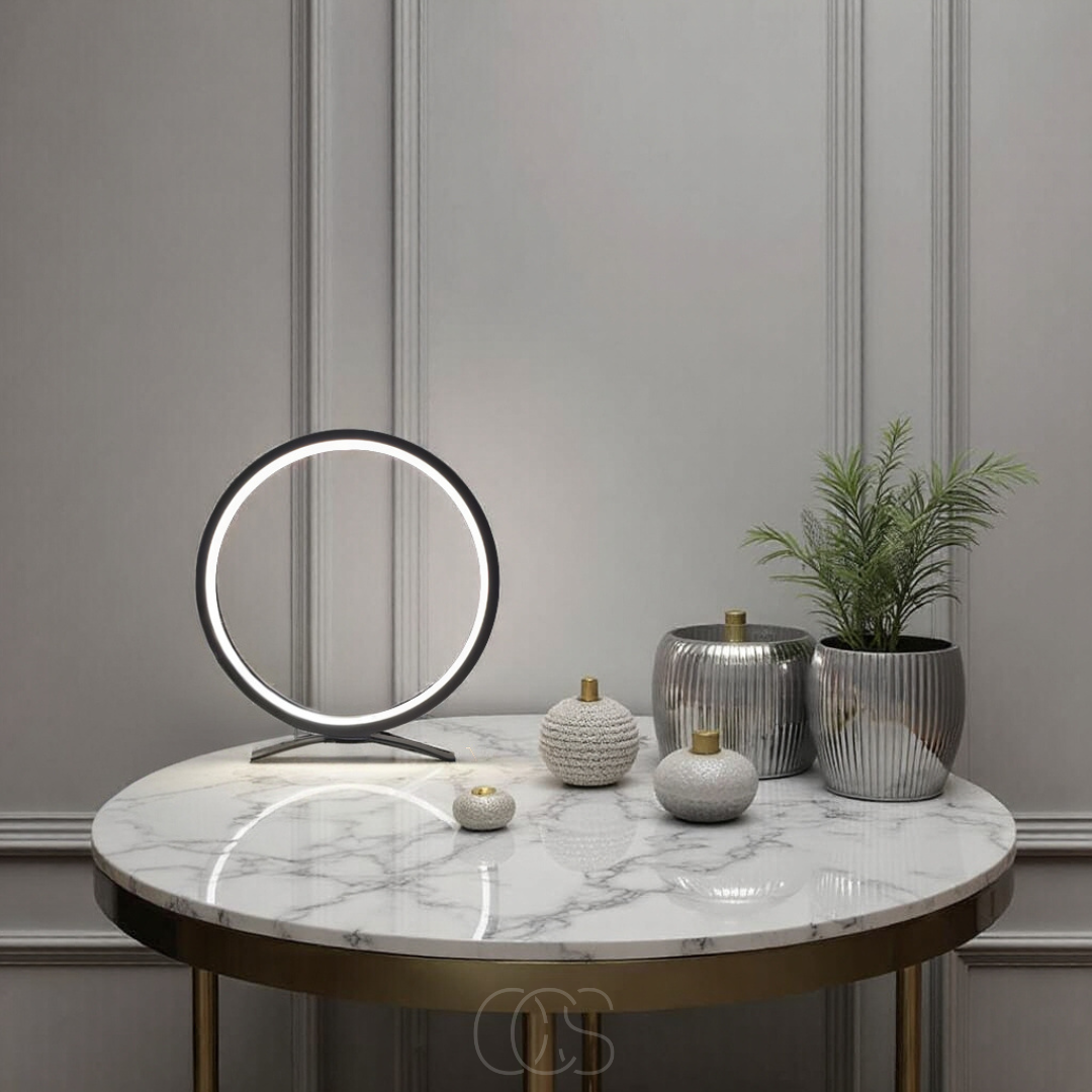 Nievk - LED Ring Table Lamp - Modern Minimalist Design