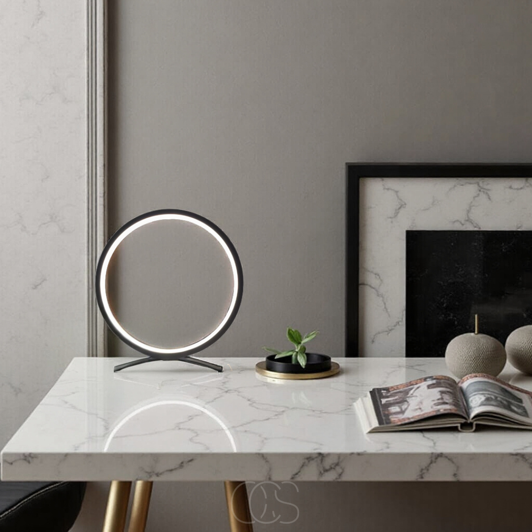 Nievk - LED Ring Table Lamp - Modern Minimalist Design
