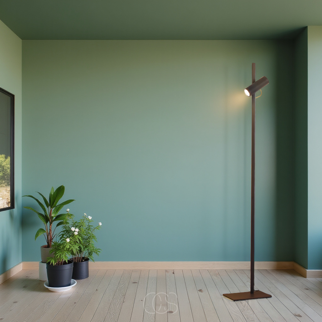Nievk - LED floor lamp with spotlight - reading lamp