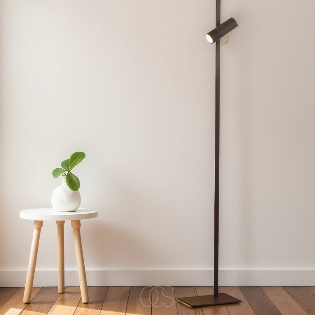 Nievk - LED floor lamp with spotlight - reading lamp