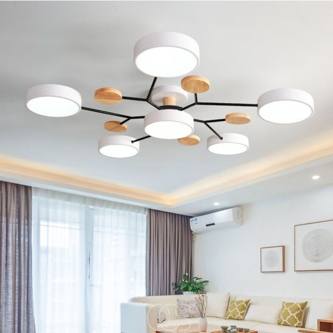 Nievk - Macaron Metal LED Ceiling Lamp - Dimmable 3-Color