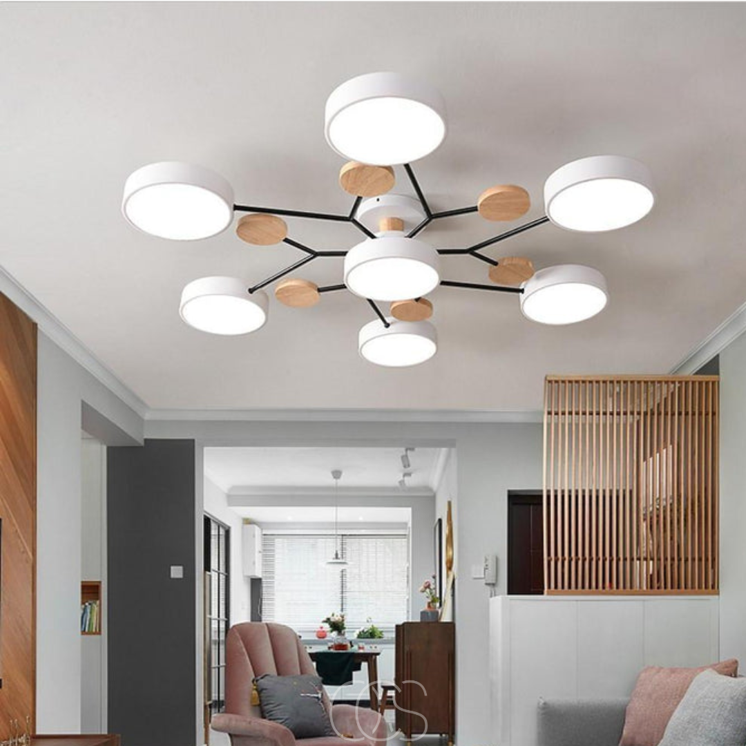 Nievk - Macaron Metal LED Ceiling Lamp - Dimmable 3-Color
