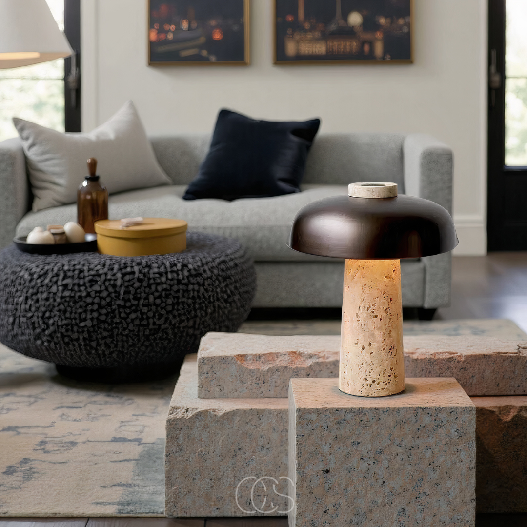 Nievk - Modern Stone Table Lamp
