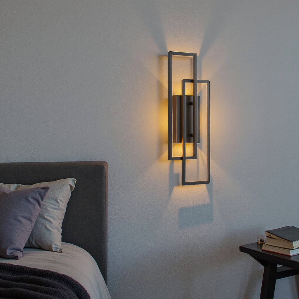 Nievk - Rectangular Geometric LED Wall Lamp