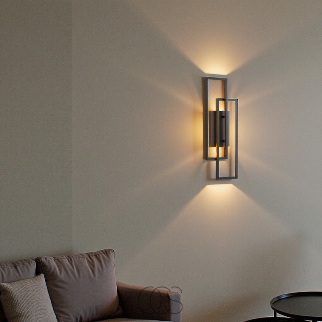 Nievk - Rectangular Geometric LED Wall Lamp