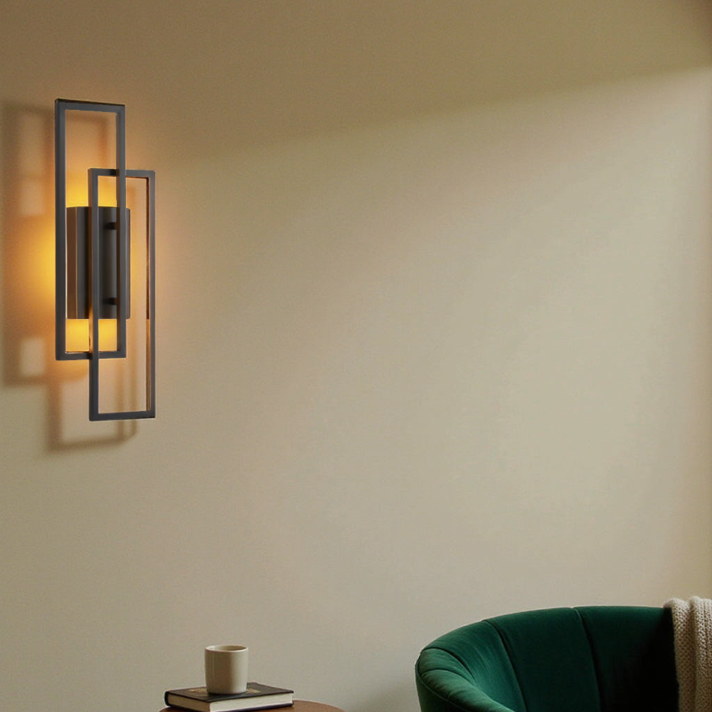 Nievk - Rectangular Geometric LED Wall Lamp