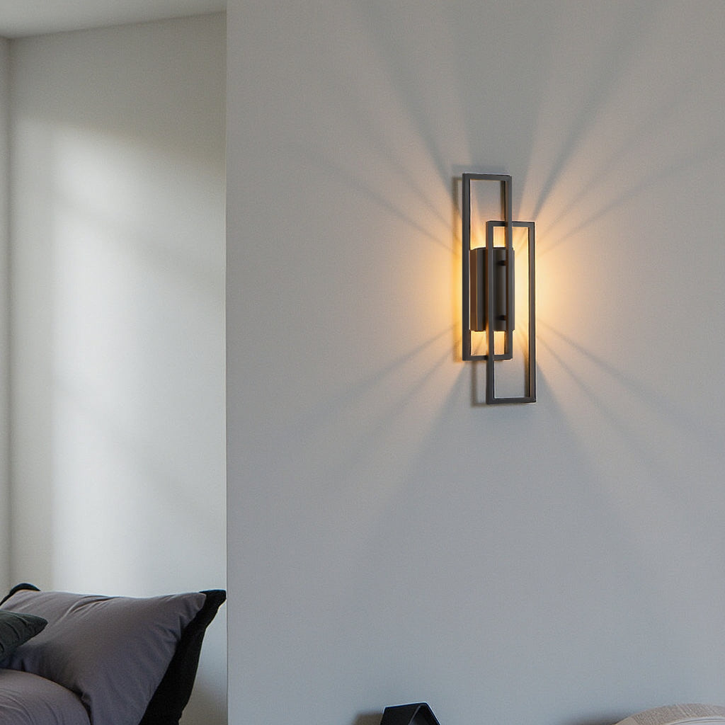 Nievk - Rectangular Geometric LED Wall Lamp