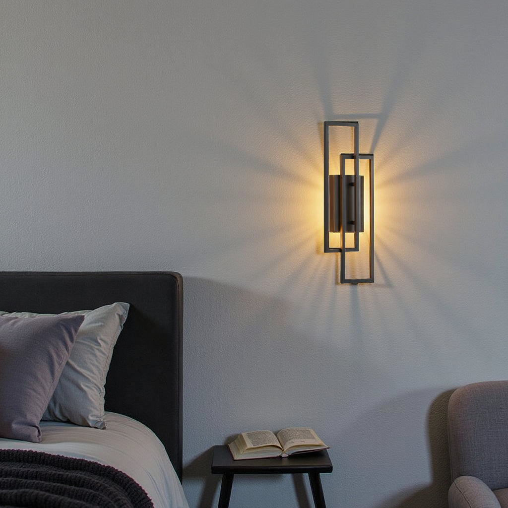 Nievk - Rectangular Geometric LED Wall Lamp