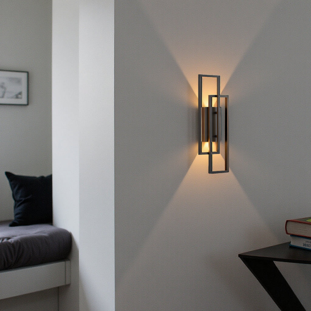 Nievk - Rectangular Geometric LED Wall Lamp
