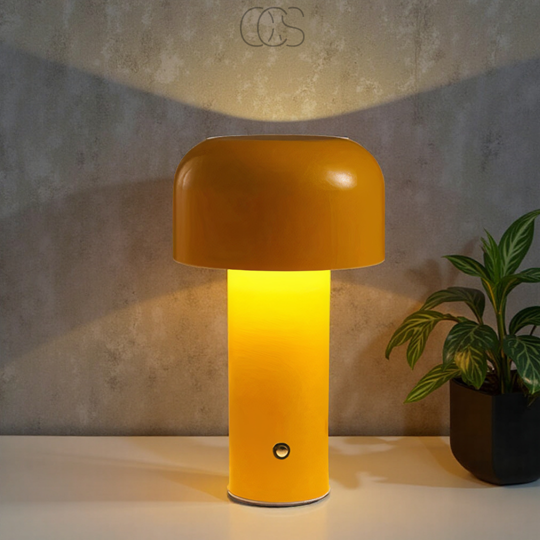 Nievk - Retro Table Lamp – wireless, dimmable & can be placed anywhere