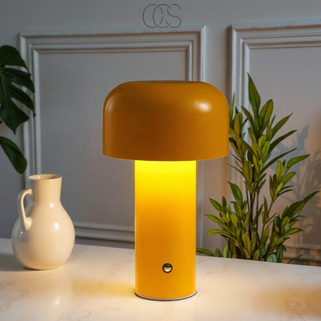 Nievk - Retro Table Lamp – wireless, dimmable & can be placed anywhere