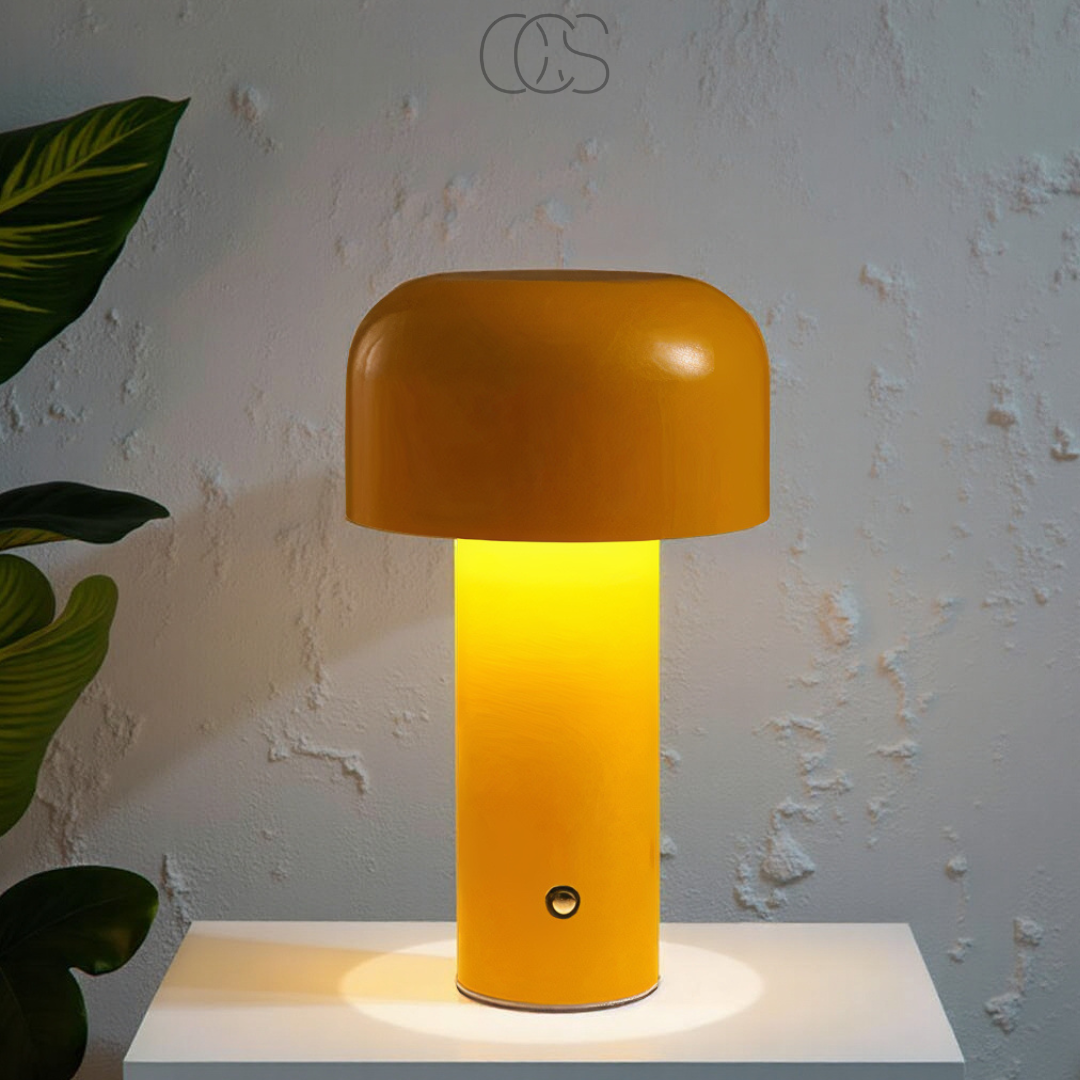 Nievk - Retro Table Lamp – wireless, dimmable & can be placed anywhere