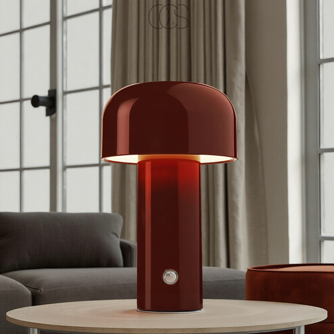Nievk - Retro Table Lamp – wireless, dimmable & can be placed anywhere