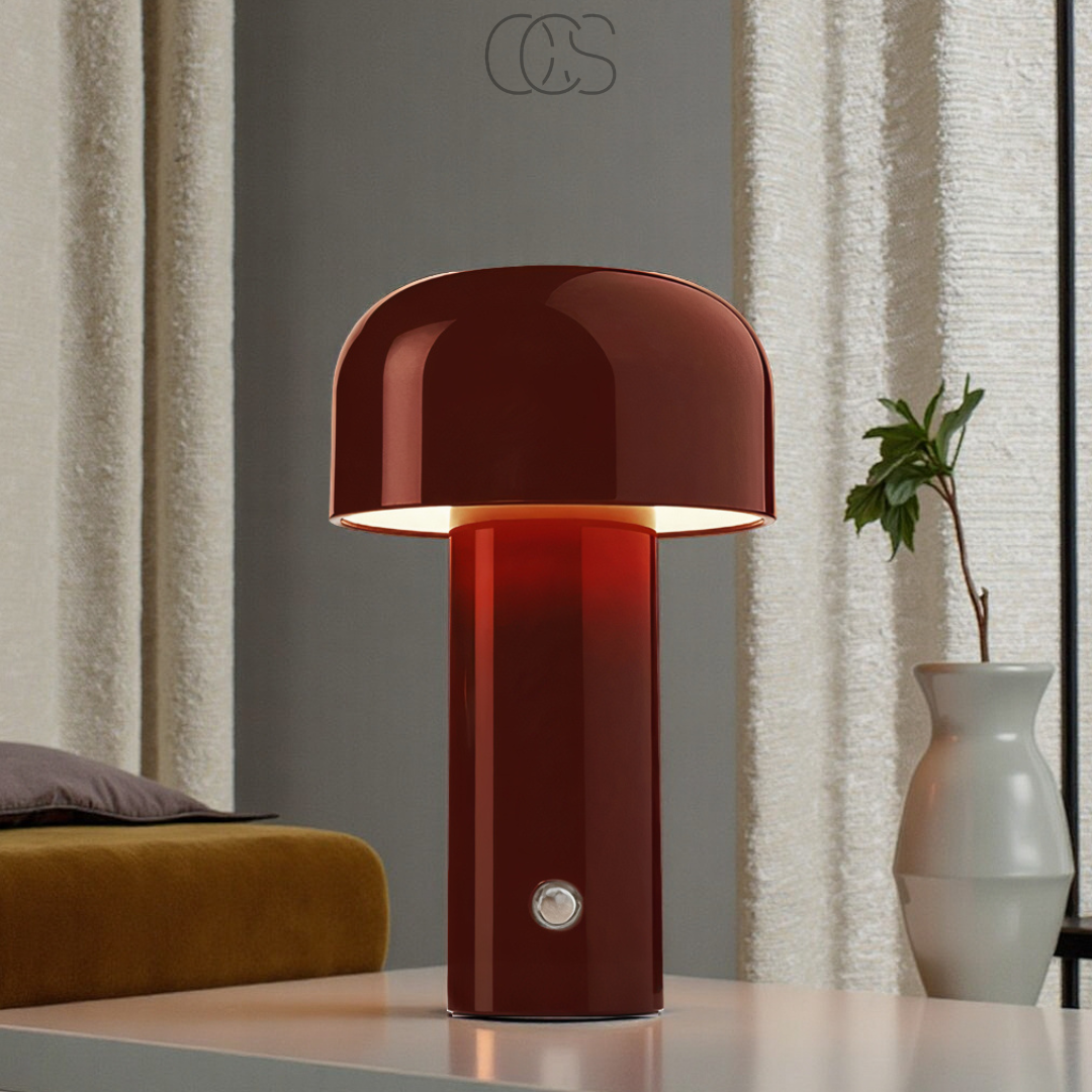 Nievk - Retro Table Lamp – wireless, dimmable & can be placed anywhere