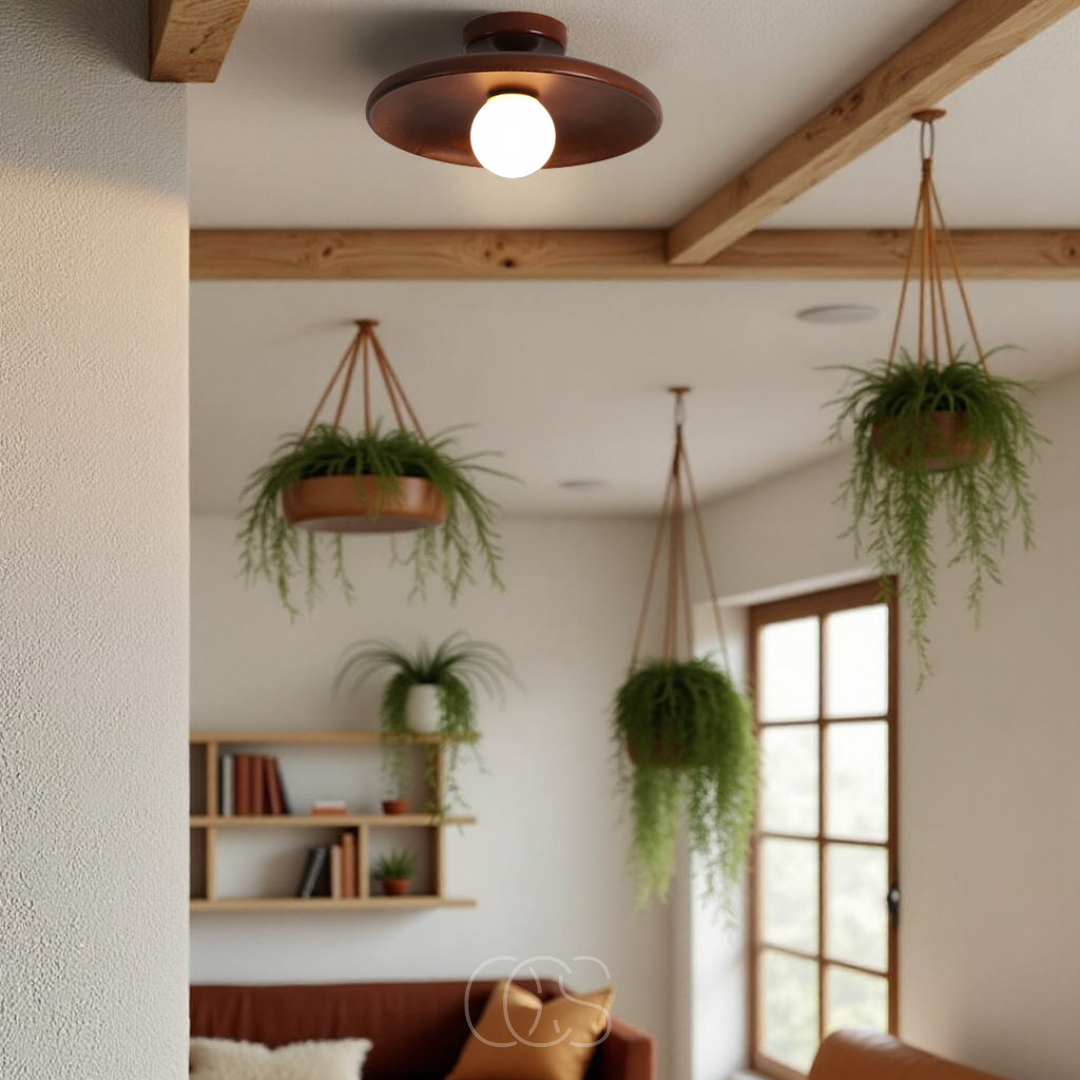 Nievk - Walnut Ceiling Lamp - Luxury Ceiling Lamp Wood