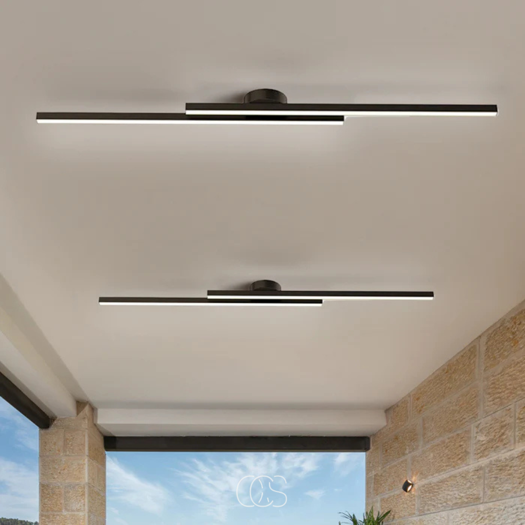 Nievk - modern aluminum ceiling lamp - Sleek ceiling lighting