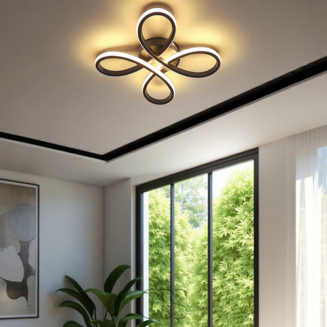 Nievk – Ceiling lamp LED Klaver – Modern design with atmospheric dimming function