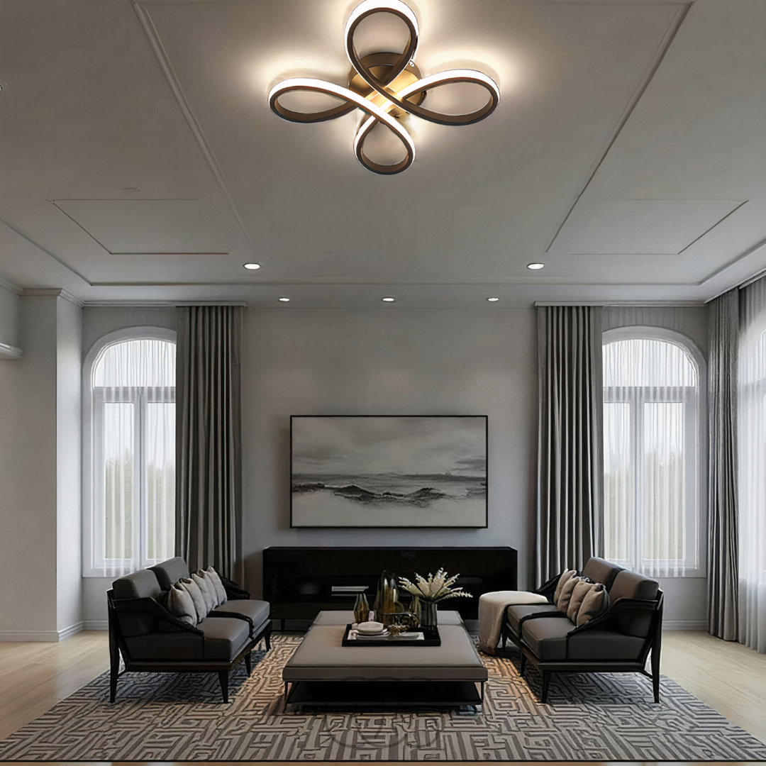 Nievk – Ceiling lamp LED Klaver – Modern design with atmospheric dimming function