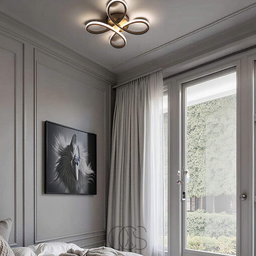 Nievk – Ceiling lamp LED Klaver – Modern design with atmospheric dimming function