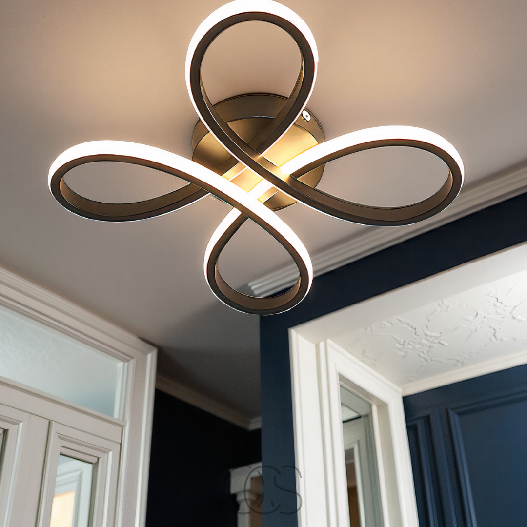 Nievk – Ceiling lamp LED Klaver – Modern design with atmospheric dimming function