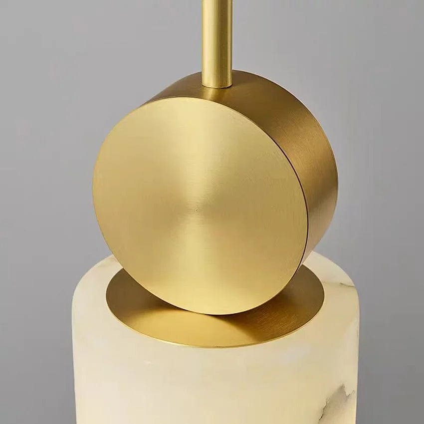 Lunette | Marble and Gold Pendant