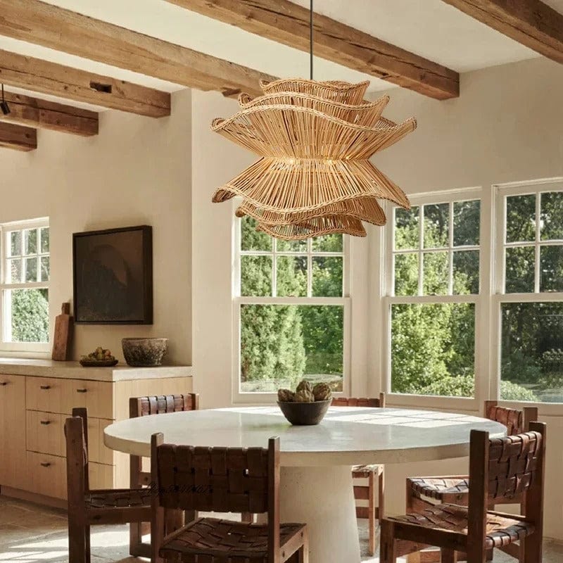 Liora Rattan Chandelier
