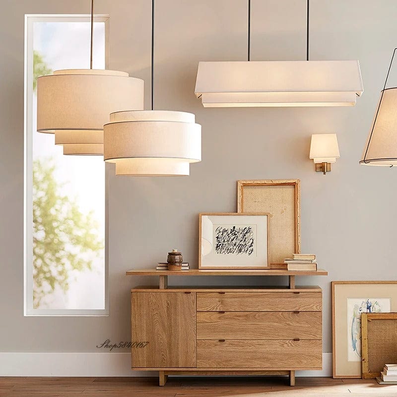 Liora Fabric Pendant Chandelier