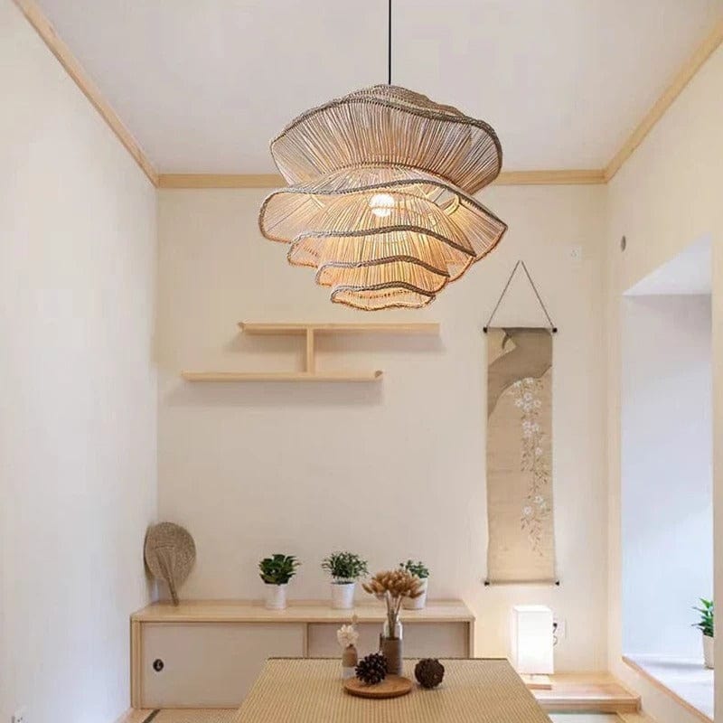 Liora Rattan Chandelier