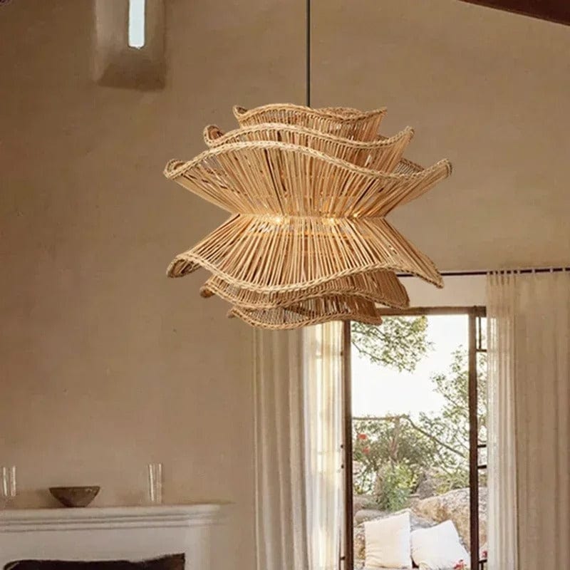 Liora Rattan Chandelier