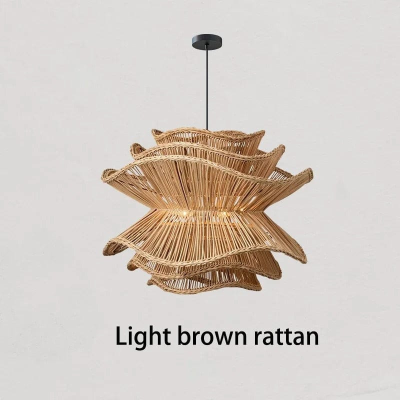 Liora Rattan Chandelier