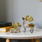 Nievk - Abstract Deer Sculpture - Decorative Table Sculpture in Resin