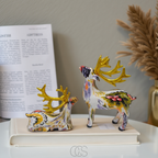 Nievk - Abstract Deer Sculpture - Decorative Table Sculpture in Resin