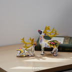Nievk - Abstract Deer Sculpture - Decorative Table Sculpture in Resin