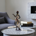 Nievk - Set di Statue di Musicisti Africani - Sculture Decorative
