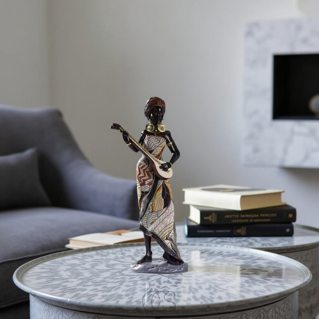 Nievk - African Musicians Statue Set - Decorative Sculptures