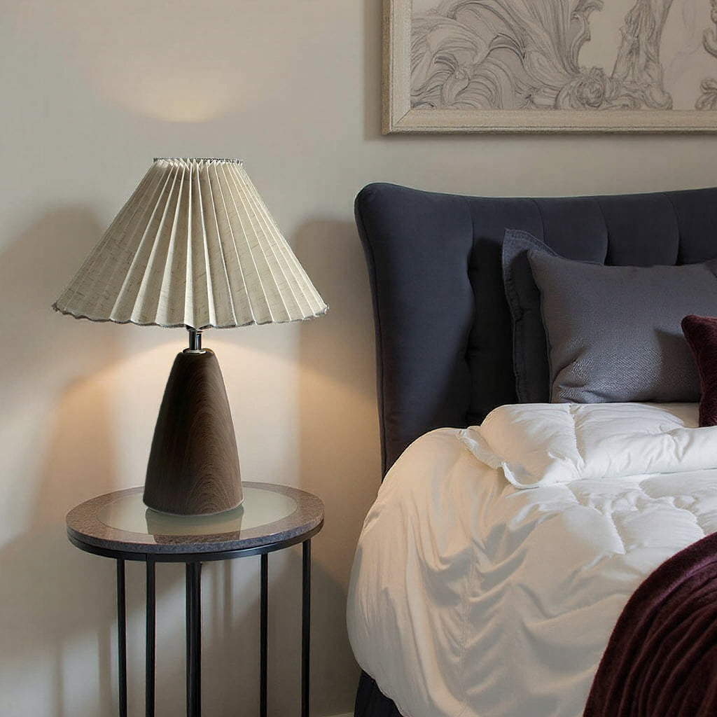 Nievk - Beza linen table lamp
