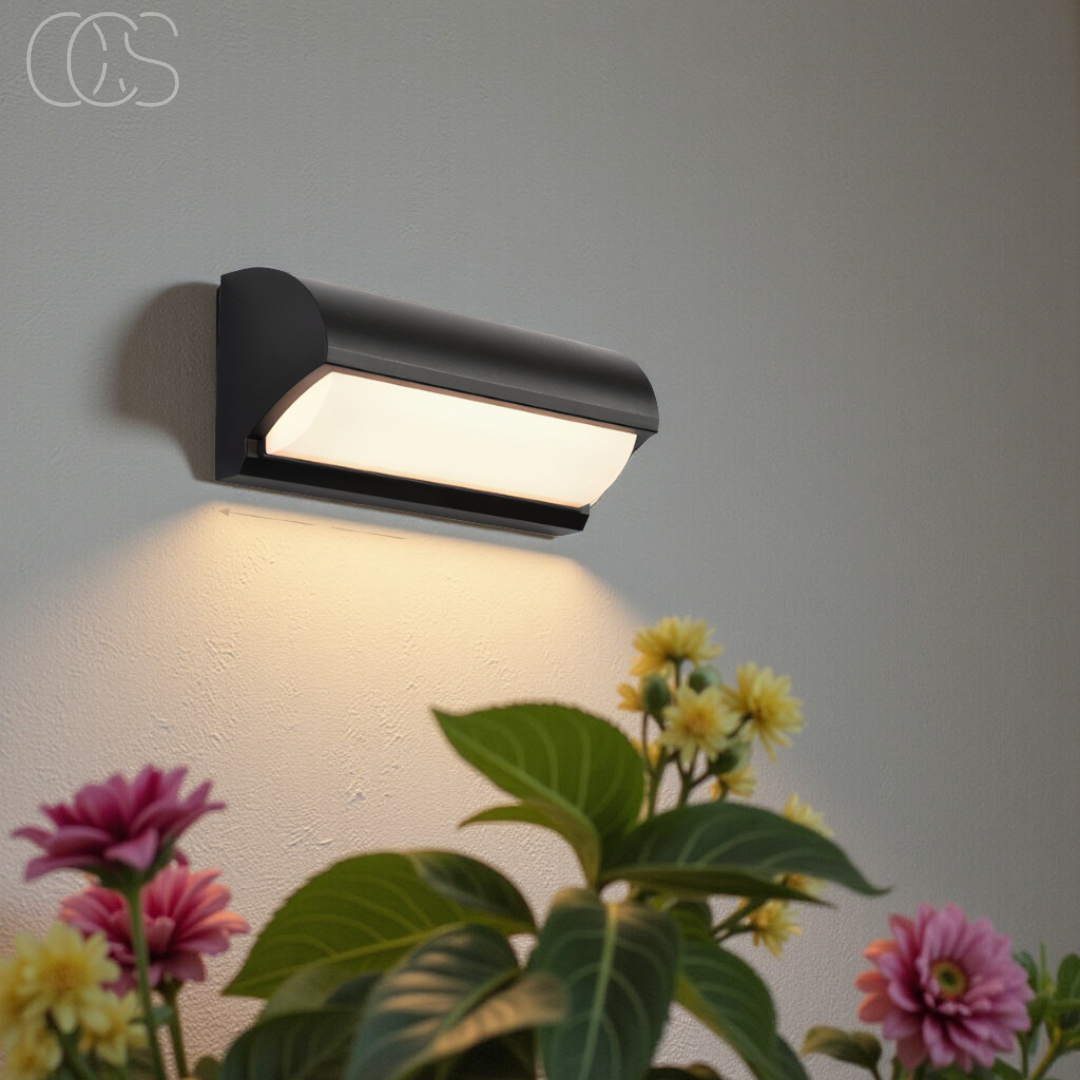 Nievk - Black LED Outdoor Wall Light