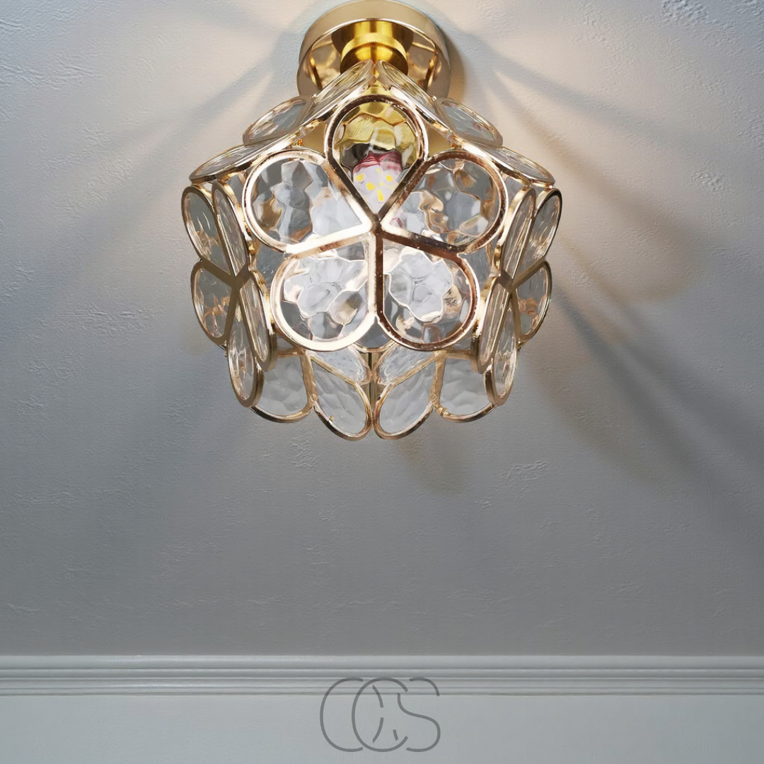 Nievk - Design flower ceiling lamp - Iron & Glass