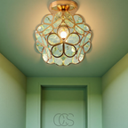 Nievk - Design flower ceiling lamp - Iron & Glass