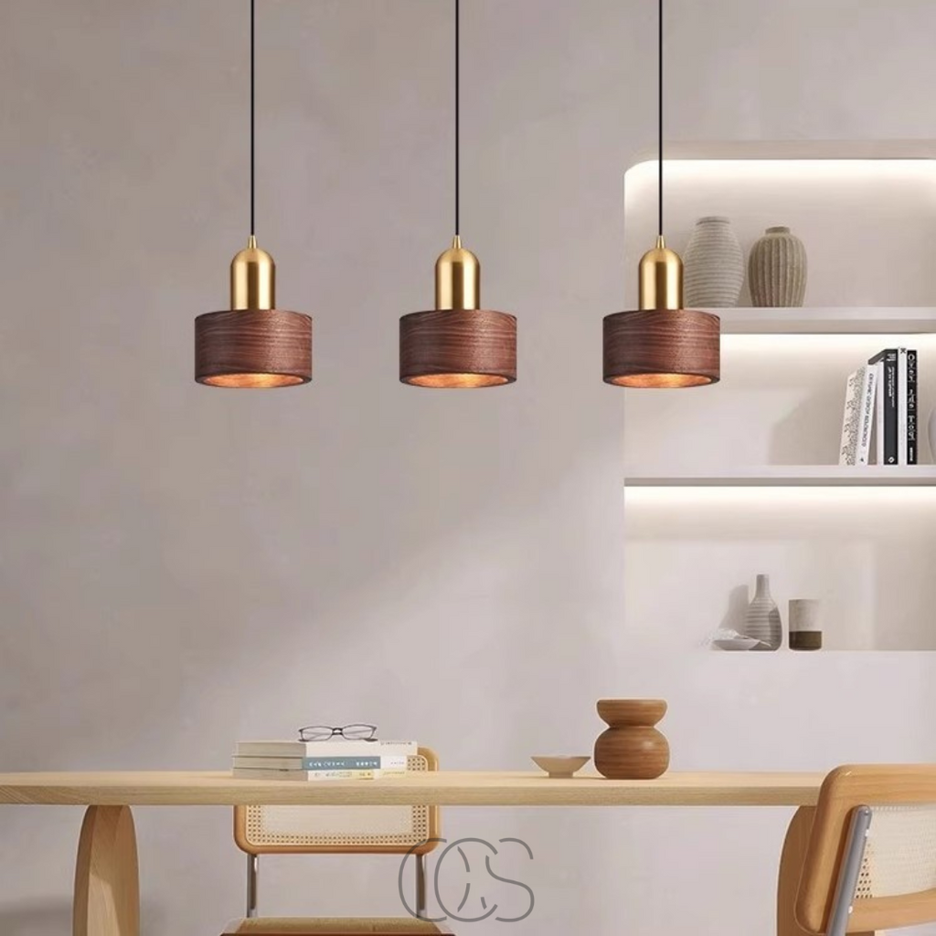 Nievk - Design pendant lamp with gold accent