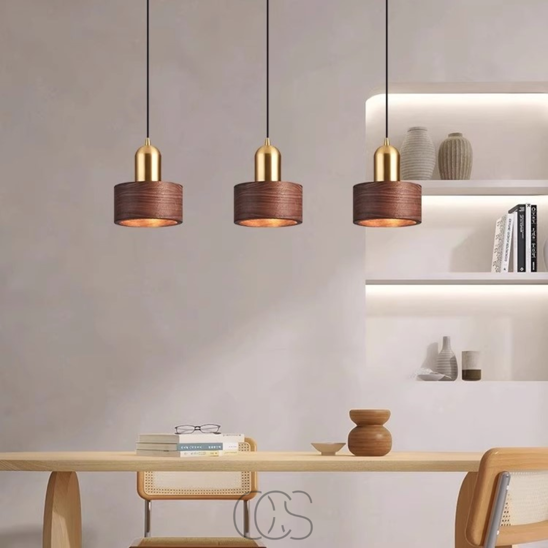 Nievk - Design pendant lamp with gold accent