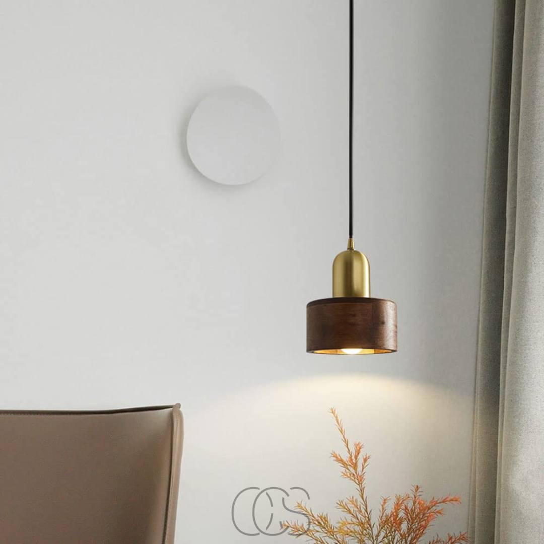 Nievk - Design pendant lamp with gold accent