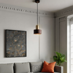 Nievk - Design pendant lamp with gold accent